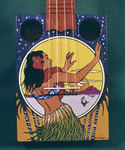 Painted Cigar Box Ukulele