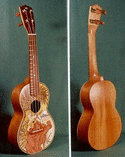 Concert Painted Mahogany Ukulele #348
